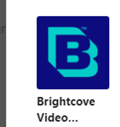 選擇 Brightcove 視頻連接器