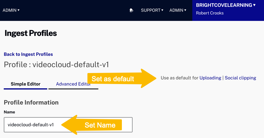使用預設名稱新增設定檔。