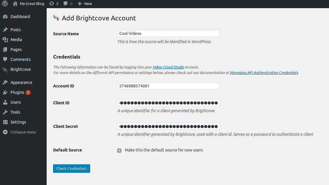添加帳戶屏幕。